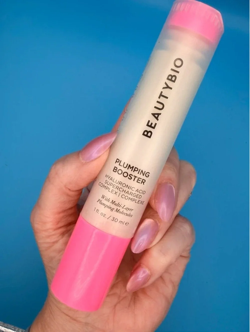 BeautyBio Plumping Booster Hyaluronic Acid Serum 1 oz 30ml Hydrating Plumping